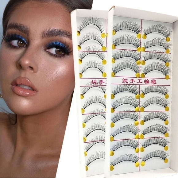 10 Pairs Long Cross Eyelashes - Picture 2 of 4